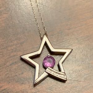 Amethyst Star Necklace